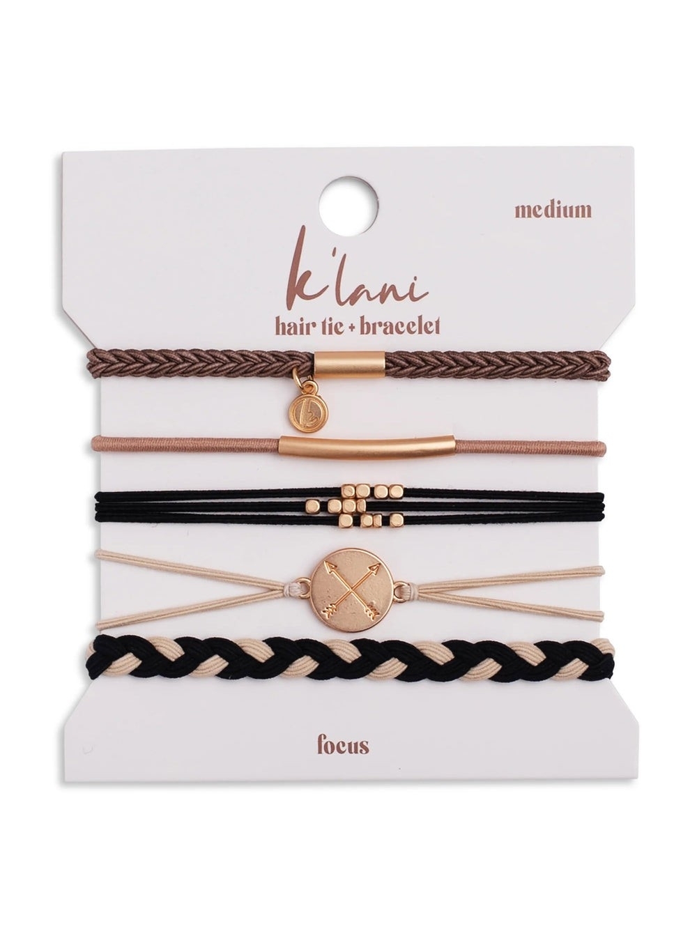 New K'lani Focus Hair Tie & Bracelet Set